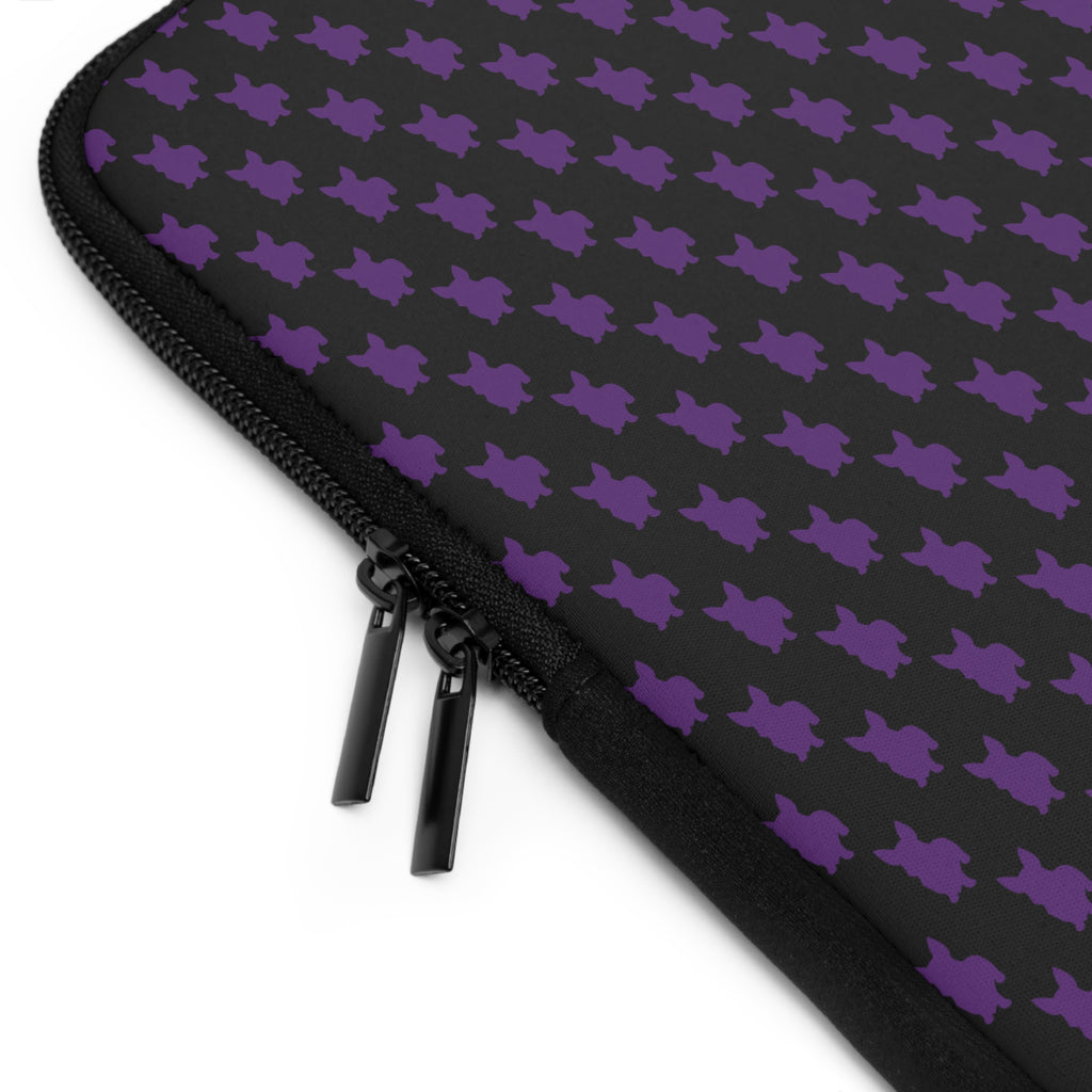 Disapproving with Flower Corgi Laptop Sleeve