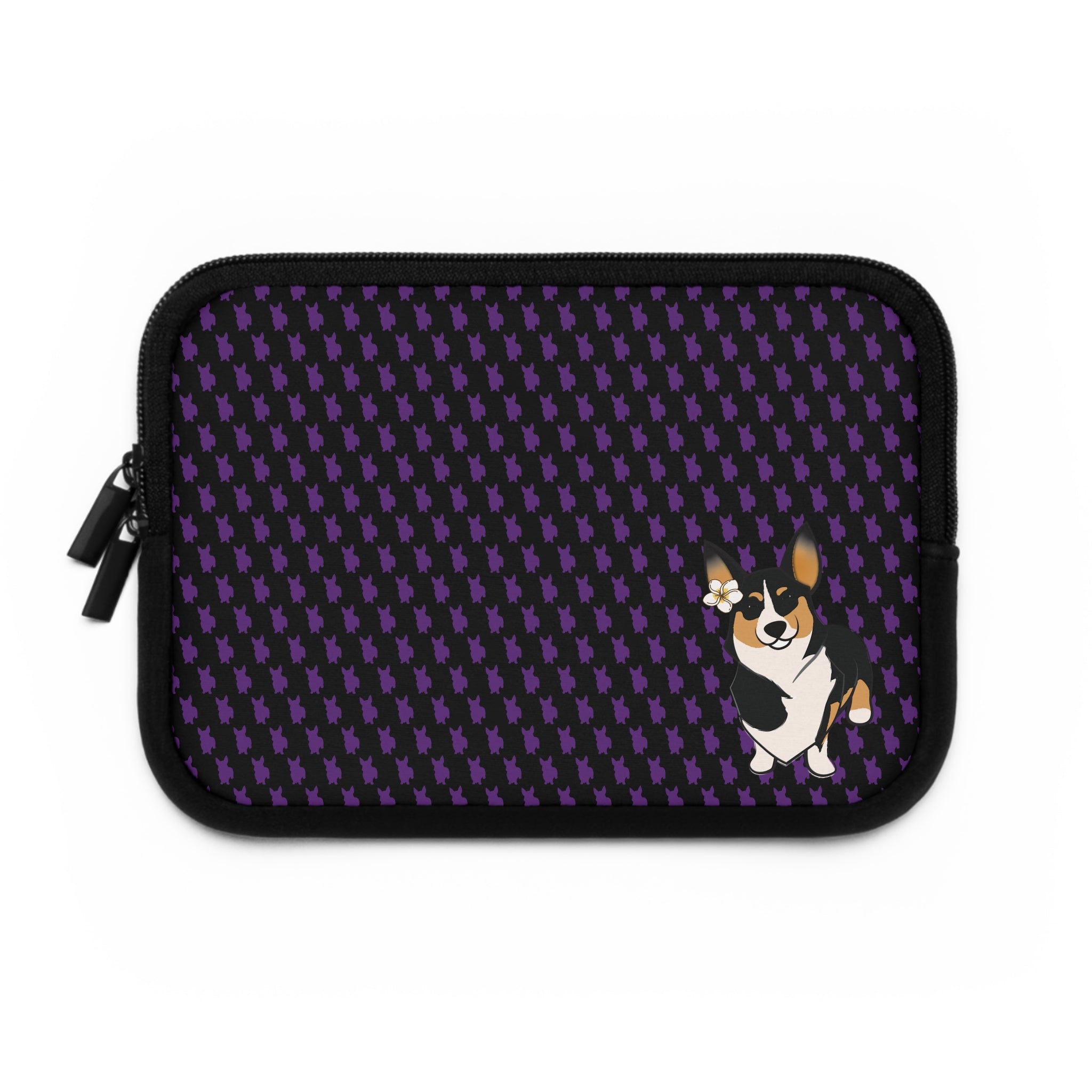 Disapproving with Flower Corgi Laptop Sleeve